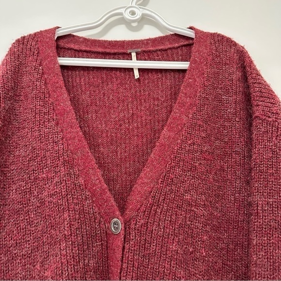 Free People Cloudy Day Wool Alpaca Blend Oversized Cardigan Sweater XS - Picture 8 of 10
